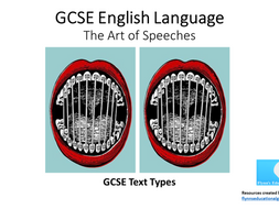 GCSE Text Types: Speeches | Teaching Resources