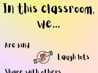 'In This Classroom, We...' Poster