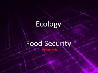 New AQA (9-1) GCSE Biology Ecology: Factors Affecting Food Security (4.7.5.1)