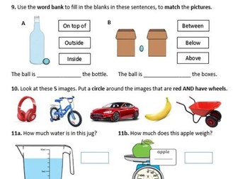 Functional Skills Maths Baseline Assessment Bundle (Entry Level 1 - 3)