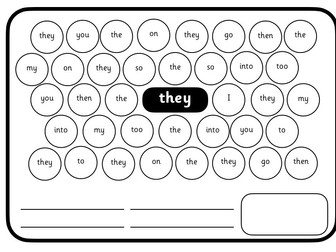 Phase 2 Sight word Spotters - bundle