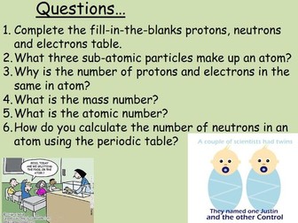 AQA C1 - Atomic Structure - 14 Lessons