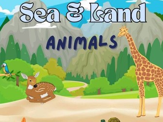 Sea & Land Animals: Fun Coloring Book