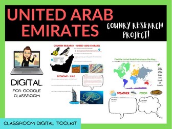 UNITED ARAB EMIRATES - Country Research Project (Google Slides™)