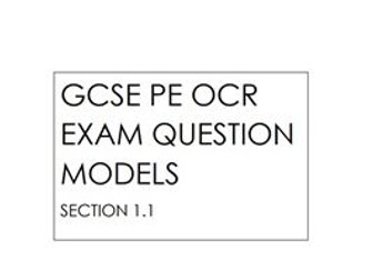GCSE PE OCR Exam Question Revision Models (Section 1.1)