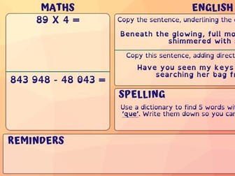 Year 6 Morning Tasks Term 2