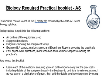 AQA AS Biology Required Practicals Booklet/Revision