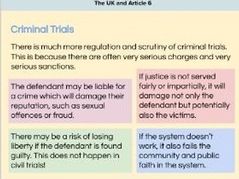 OCR Law: UK and Article 6