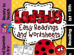 Ladybug ( Ready to Print Easy Readings and Worksheets)