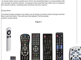 AQA DT Resistant Materials exam paper 2018
