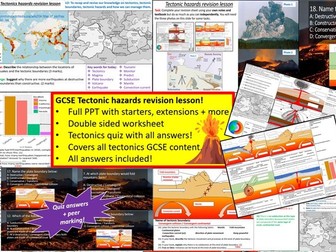 GCSE Geography - Tectonics & Tectonic Hazards revision lesson. AQA, OCR, Edexcel, IGCSE & more!