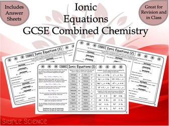 Ionic Half-Equations - GCSE Chemistry Worksheets