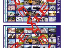 Prepositions of Movement with Photos Battleship Board Game