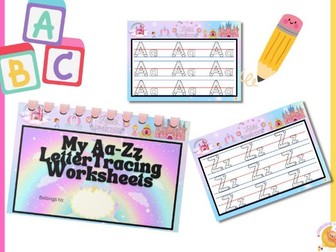 Alphabet Tracing and Phonics Worksheets | Preschool & Kindergarten Literacy Practice