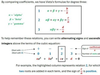 Roots of Polynomials - FC1.4 Booklet