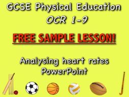 GCSE PE OCR 1-9 Free sample analysing heart rates PowerPoint