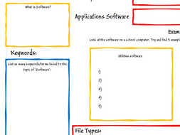 GCSE Computing OCR Software Revision Poster/Worksheet ...