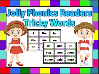 Phonics Tricky Words Flashcards