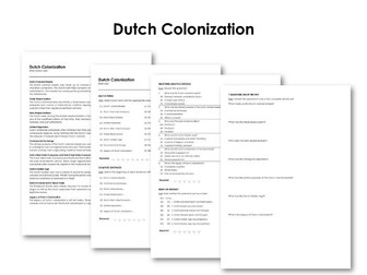 Dutch Colonization