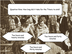 Titanic Quiz Interactive PowerPoint