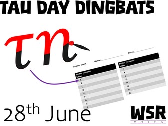 Tau-Day Dingbats (Say what you see)