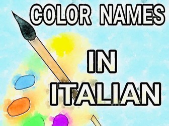 COLOR NAMES IN ITALIAN