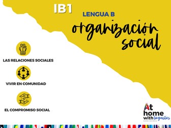 Spanish Vocabulary List Social Organisation IB1 - Lengua B