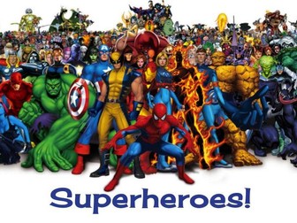 ESL EXPERT - SUPERHEROES! PRIMARY DEMO CLASS  COMPARATIVES & SUPERLATIVES IN CONTEXT
