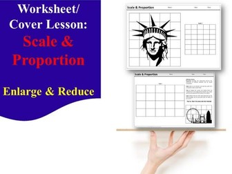 D&T and Art cover work/cover lesson worksheet - Scale & Proportion