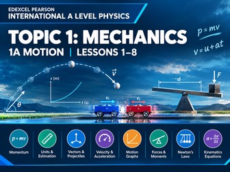 IAL Physics - Unit 01 - Topic 1 Mechanics - 1A motion