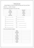 Months of the Year | Teaching Resources