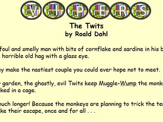 The Twits VIPERS Comprehension PowerPoint