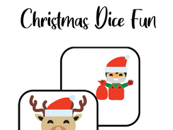 Christmas Picture Dice Game