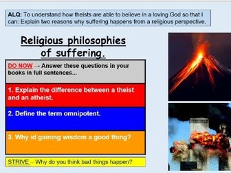 Religious philosophies of suffering