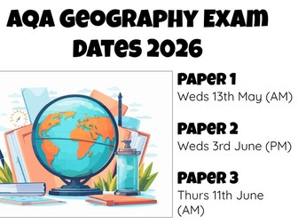 AQA Geography GCSE Paper 1 - Pre-exam Lesson