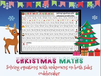 Christmas maths: solving equations (x on both sides)