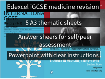 iGCSE Edexcel medicine revision sheets