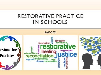Restorative Practice in Schools - STAFF CPD TRAINING - INSET