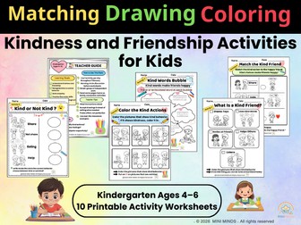 Kindness and Friendship Worksheets for Kids