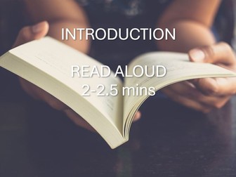 READ ALOUD introduction & cards