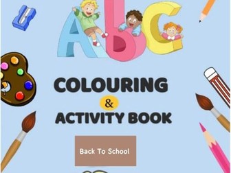 Back to School Coloring and Activity Book