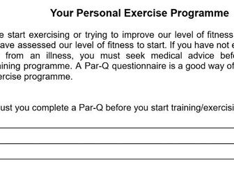 GCSE PEP Booklet Example