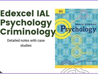 IAL Psychology Criminology detailed notes