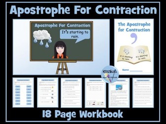 Apostrophe for Omission / Contraction Worksheets