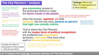 The City Planners - Margaret Atwood IGCSE CIE Poetry | Teaching Resources