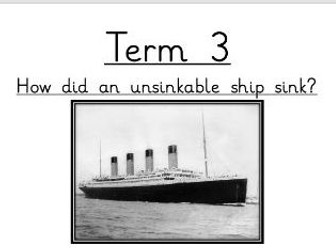Titanic Unit - 6 Lessons with Cover Sheet