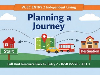 WJEC 6125/E2 Entry 2 Planning a Journey, Full Teaching Pack
