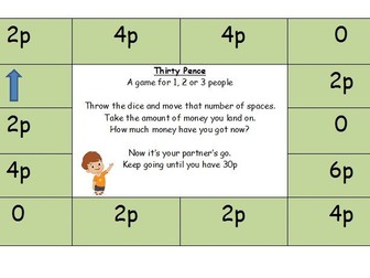 Counting in 2's money game