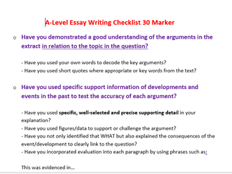 History Essay Writing Bundle - Support students to achieve top grades