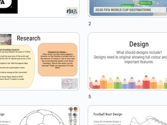 World Cup 2026 Themed Cover Lessons / Mini project - Design Technology